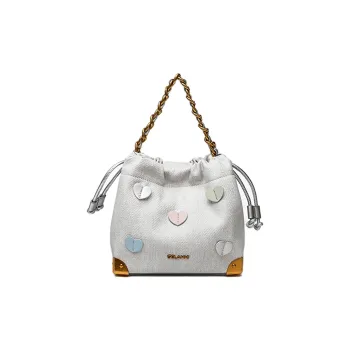 GELANNI PU Bucket Bags Crossbody Bags Handbags Regular Women's Light Gray