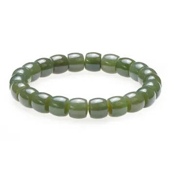 FANHAOGANG JADE Hetian Jade Bracelets Green Jade Unisex