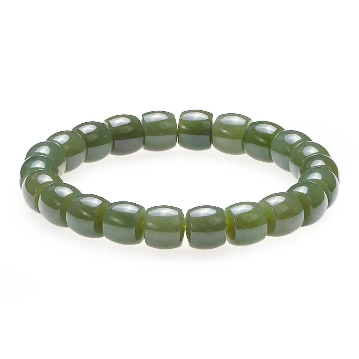 FANHAOGANG JADE Hetian Jade Bracelets Green Jade Unisex-0