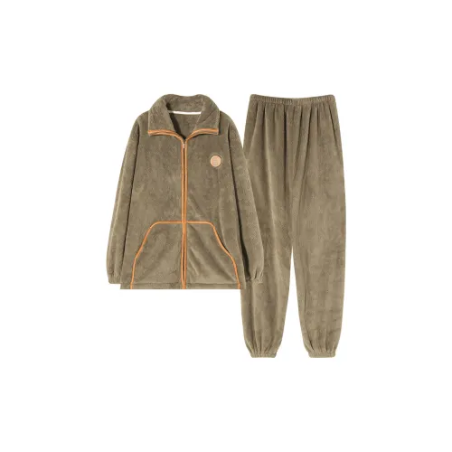 Follow The United States Pajama Set Men's Tea Brown