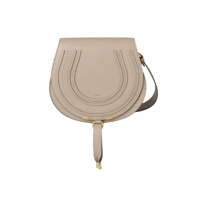 Chloe Marcie Calfskin Crossbody Bag, Shoulder Bag Women's Brown-0