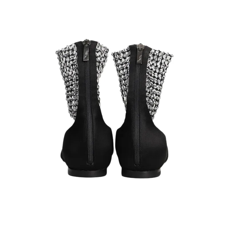 RENE CAOVILLA Galaxia Casual Single Shoes Women's Black-3