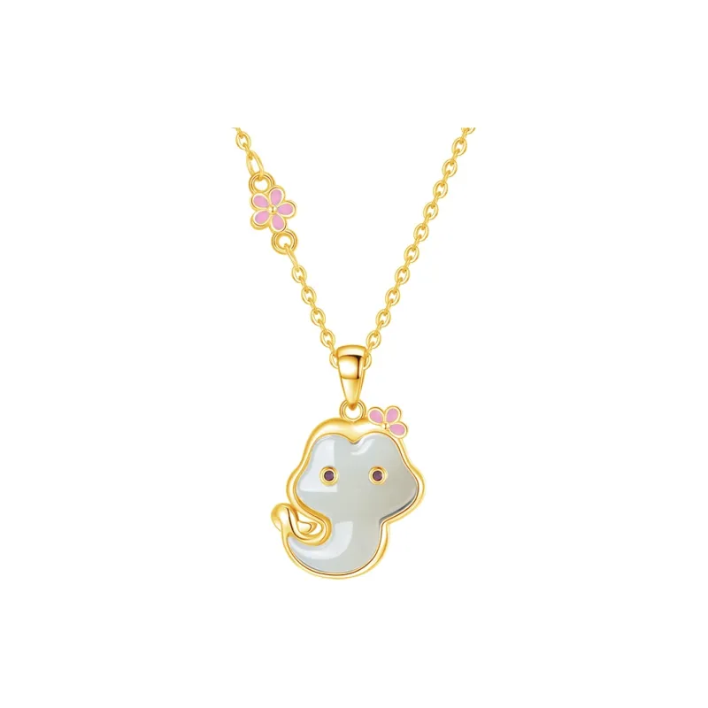 FUSSEM Hetian Jade Necklaces White Jade Unisex-2