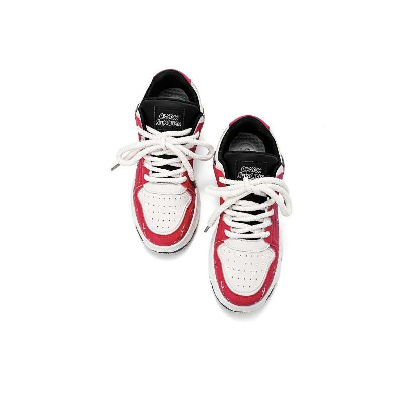 Crayon Shinchan Low Top Skateboard Shoes Unisex-28