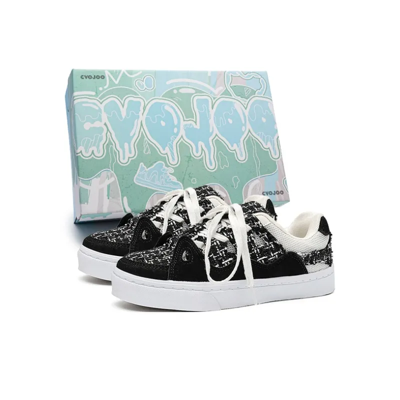 CVOJOO Non-slip Lightweight Low-Top Skateboard Shoes Unisex-45