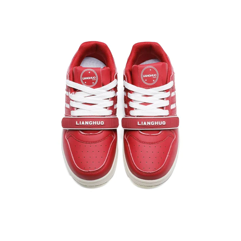 LIANGHUO Comprehensive Warm Slip Resistant Cushioning Impact Resistance Wear Resistant Low Top Skateboard Shoes Unisex-9