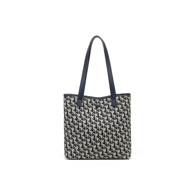 CORALDAISY Fabric Shoulder Bags Handbags Regular Women's Mousse Black/Harbor Blue-8