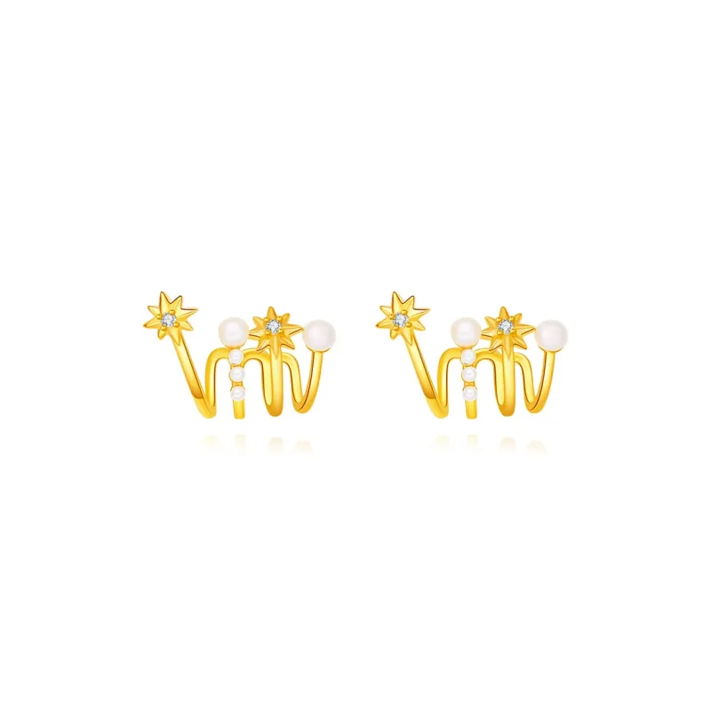 BYTHERE Pearl Stud Earrings Women's-0
