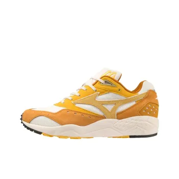 Mizuno Contender S Cushioned Slip-Resistant Low-Top Running Shoes Unisex White Yellow