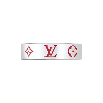 LOUIS VUITTON M1297L Lv Mosaic Thin Ring