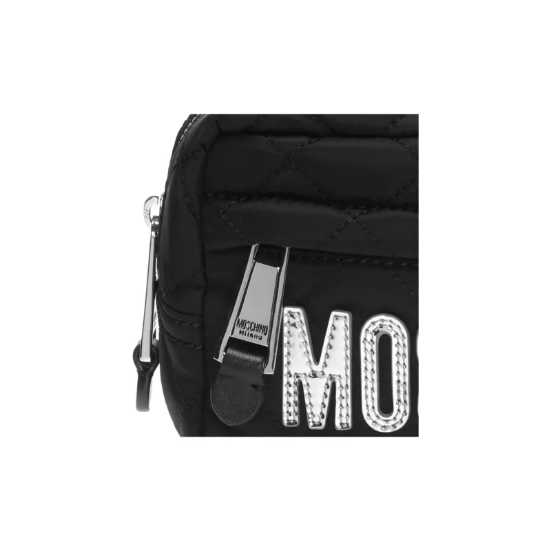 MOSCHINO Fabric Clutches Toiletry Bags Women's Black-4