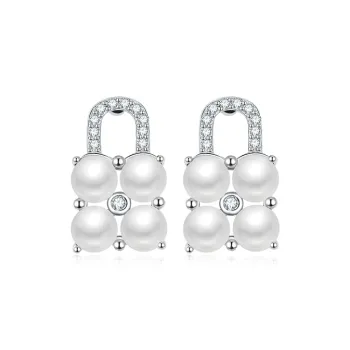BYTHERE Pearl Stud Earrings Women's