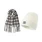 [Premium Two-Piece Set]Scarf+White Hat