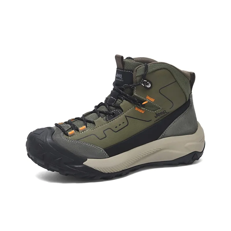 Jeep JEEP Cushioning Anti-Slip And Wear-Resistant Mid-Top Trekking Shoes Men's-6