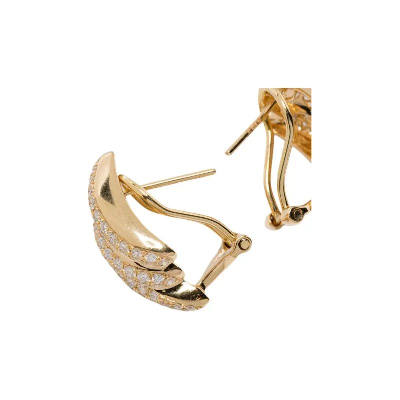 Anita Ko 18K Yellow Gold Small Clair Diamond Earrings-1