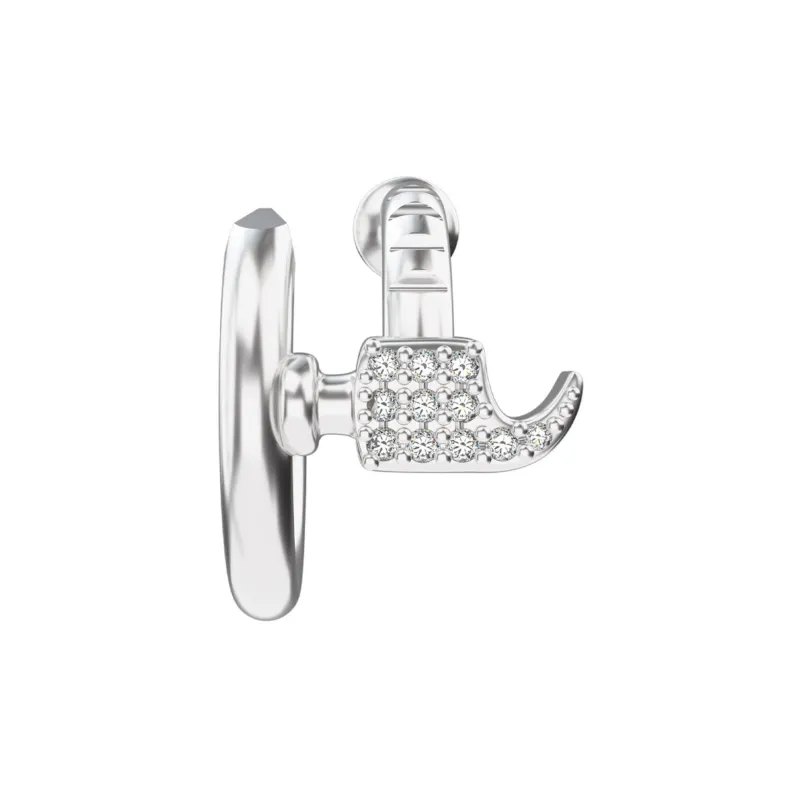 ICEGANG S925 Silver Stud Earrings Unisex-5