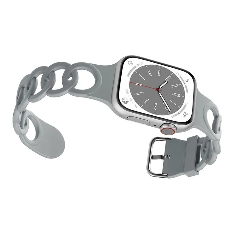 ZHENGGUANG Watch Band Apple Compatibility 38 49mm Silicone Material-1