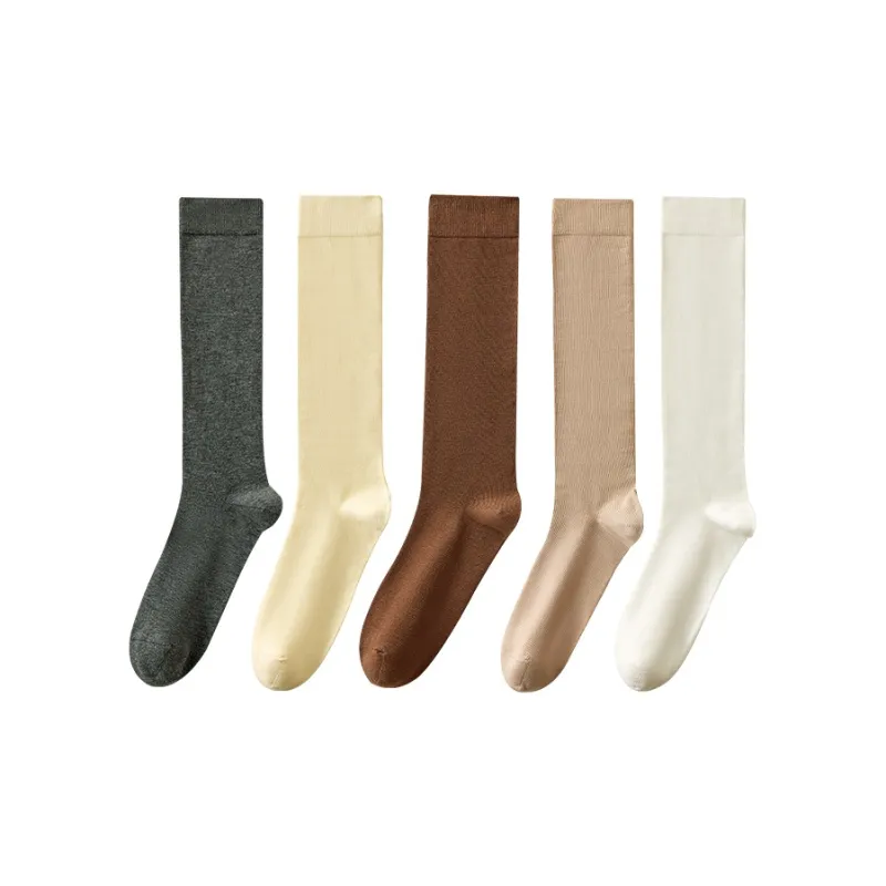 MIIOW Knee High Socks Women's 5 Pack-0