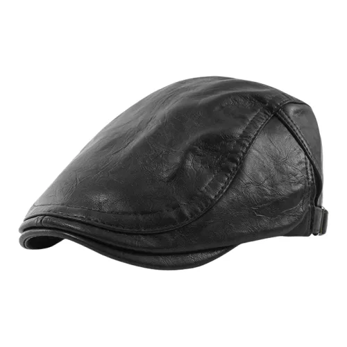 Moore Joan PU Leather Hats & Caps Unisex