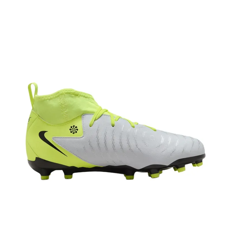 Nike Phantom Luna 2 Anti Slip Wear Resistant High Top Kids' Soccer Shoes Neon Yellow Teenagers-1