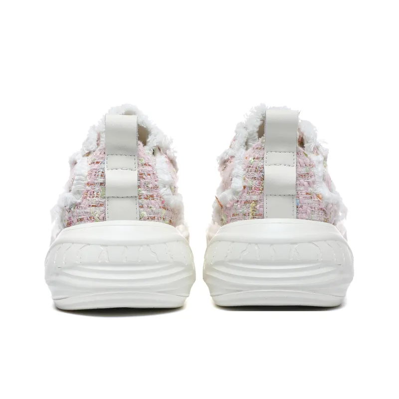 MOREMORENOISE Canvas Shoes Women's Low Top White-6