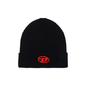 DIESEL Logo Embroidered Turn-Up Hem Beanie
