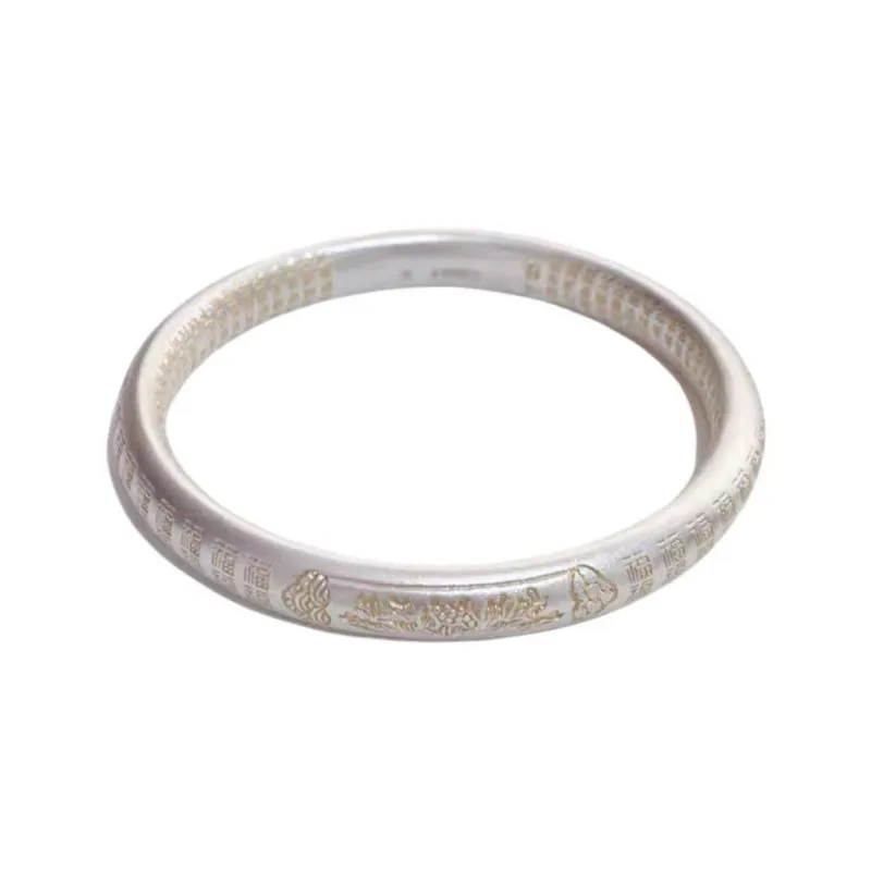 Kim Heng Hee S999 Fine Silver Bangles Unisex-0