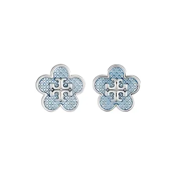 TORY BURCH Kira Flower Enamel Stud Earrings