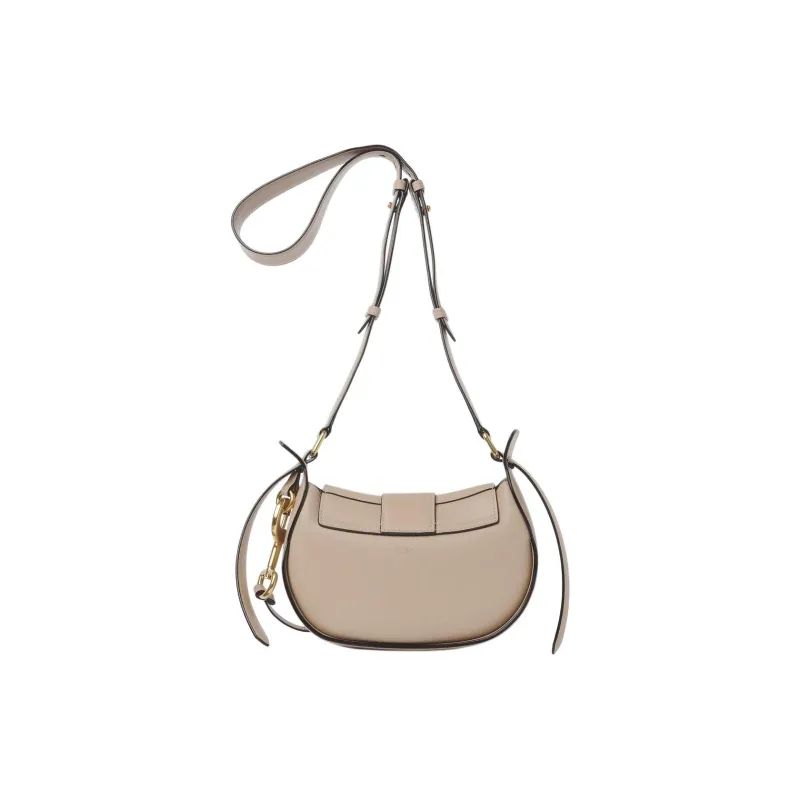 Chloe Smooth Calf Leather Crossbody Bag Shoulder Bag Small Size Women's Elephant Gray-4