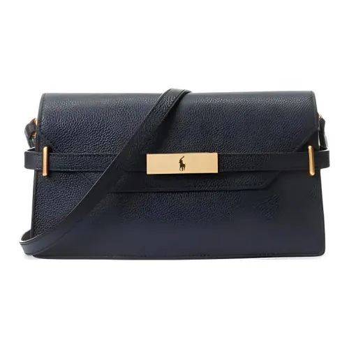 Polo Ralph Lauren Leather One Shoulder Crossbody Clutches Women's Marine Blue