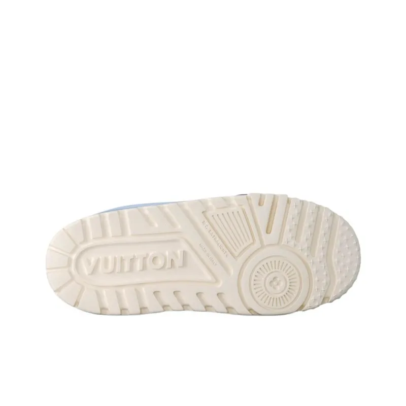 LOUIS VUITTON Trainer Maxi Low Top Skateboard Shoes Men's Blue-3