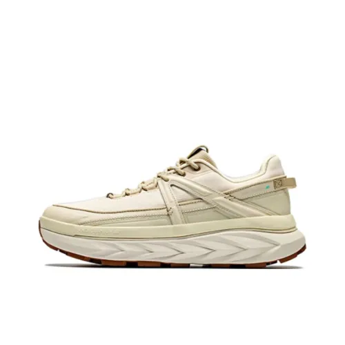 Anta Open Mountain V2 Anti Slip Wear Resistant Low Top Trail Running Running Shoes Men's Beige Yellow