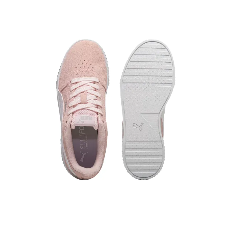 PUMA Carina Anti-Slip Wear-Resistant Low-Top Skateboard Shoes Women's Pink-3