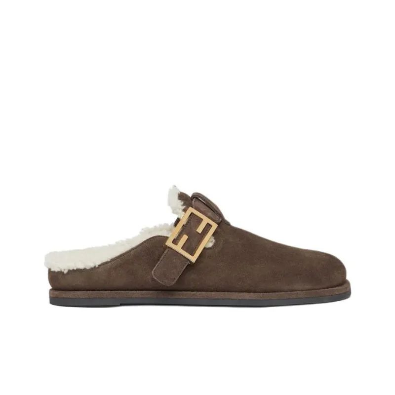 FENDI Feel Round Toe Slippers Women's-1