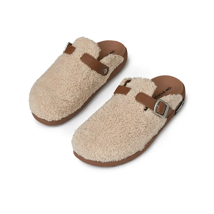 ARTICLE NO. Wrap toe Slippers Unisex Khaki Brown-2