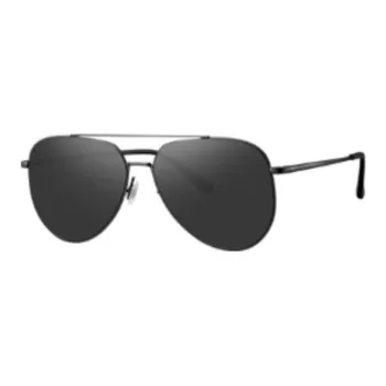 MI Stainless Steel Aviator Sunglasses Unisex Yuan Asphalt Gray