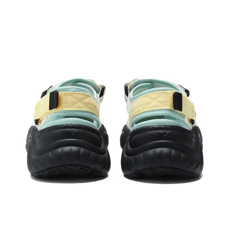FILA FUSION Conch Sandals 'White Green Black' Women's-3