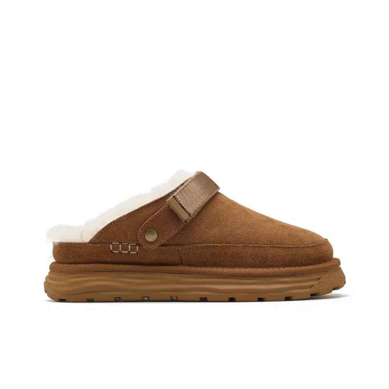 CUCS Rubber Sole Stitching Abrasion Resistant Slip Resistant Wrap toe Slippers Men's-1