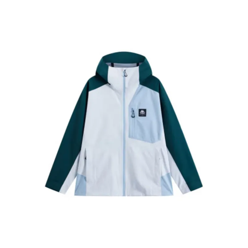 Kappa Waterproof And Windproof Windbreaker Jacket Men's White Comes With Necklace-1