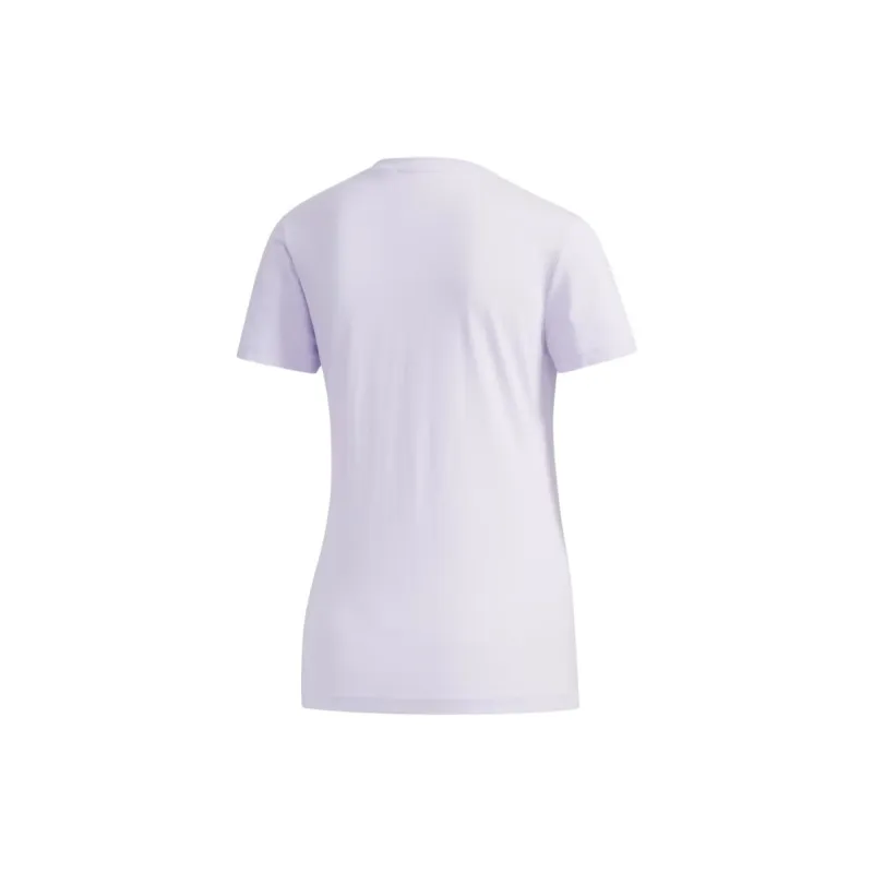 Adidas T Shirt Women's Purple/Silver Metal-1