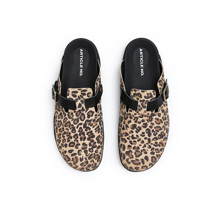 ARTICLE NO. Abrasion Resistant Wrap toe Slippers Unisex Leopard-3