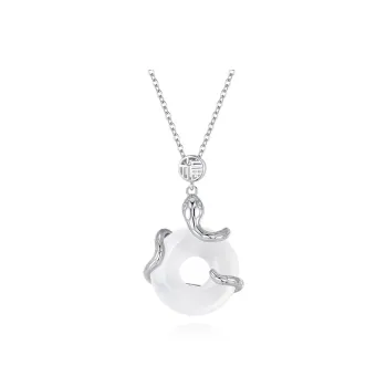 FUSSEM Chalcedony Necklaces Unisex