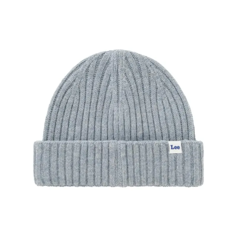 Lee Wool Nylon Beanies Unisex Light Blue-1