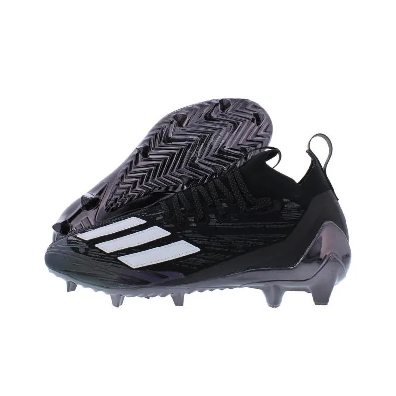 Adidas Adizero Primeknit Anti Slip Wear Resistant Soccer Shoes Men's Black White-2