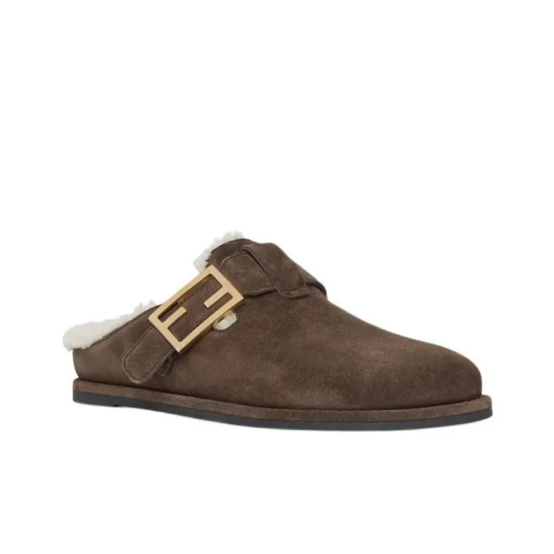 FENDI Feel Round Toe Slippers Women's-2