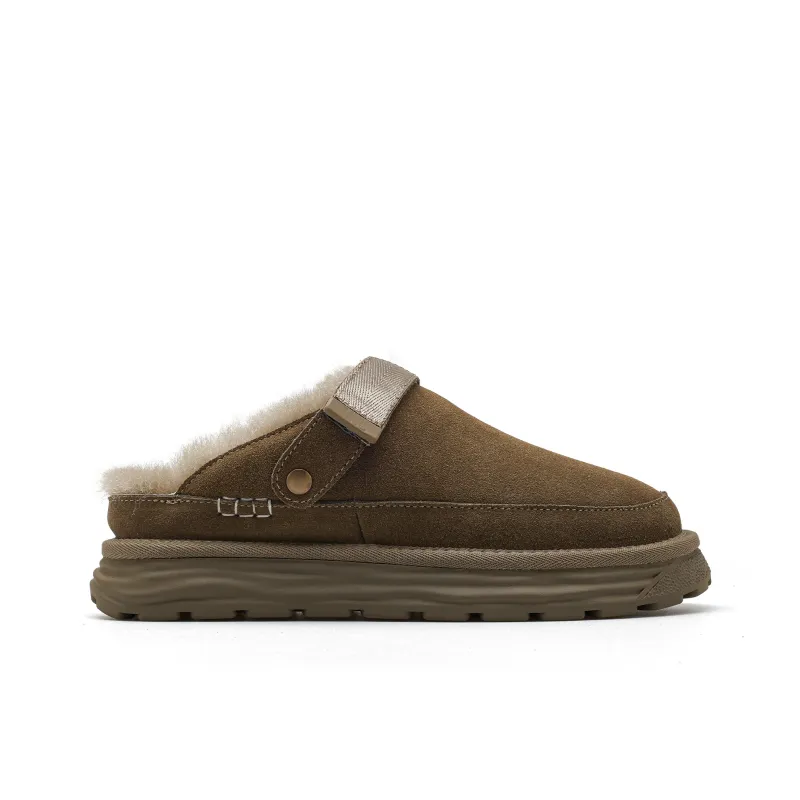 CUCS Rubber Sole Stitching Abrasion Resistant Slip Resistant Wrap toe Slippers Men's-7