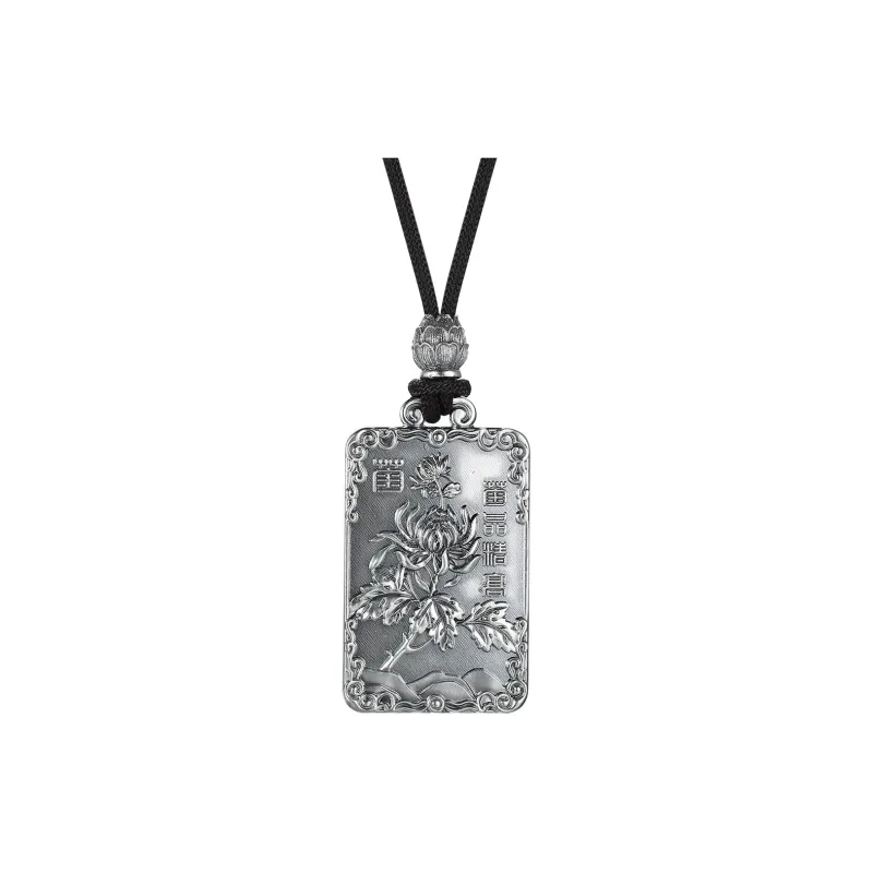 LIANDUO S999 Fine Silver Necklaces Unisex-0