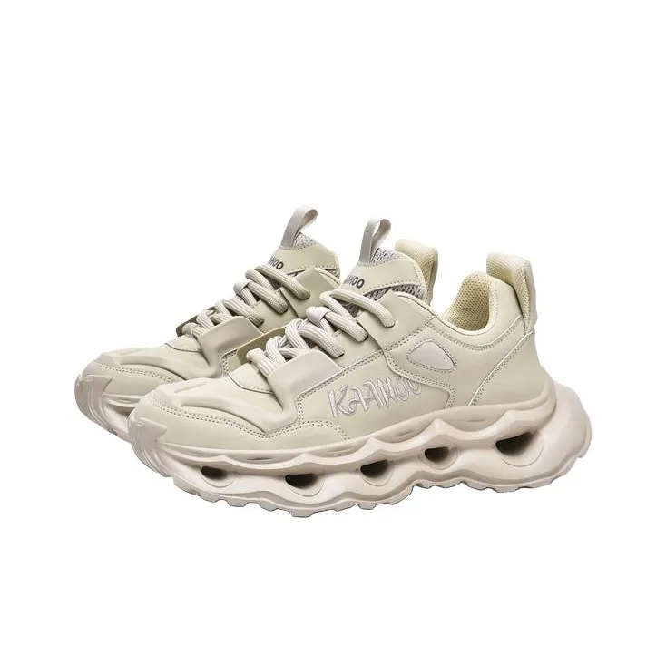 KAAHOO Cushioning Anti Slip And Wear Resistant Height Increasing Low Top Casual Shoes Unisex-10