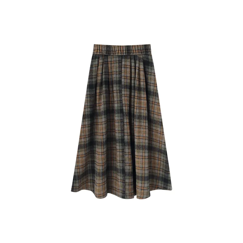 DGMZ Casual Long Skirts Women's Green-1