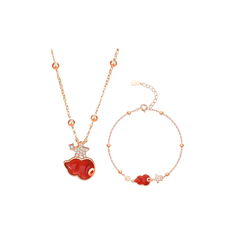 Suddenly Lucky Agate Necklaces Women's-7